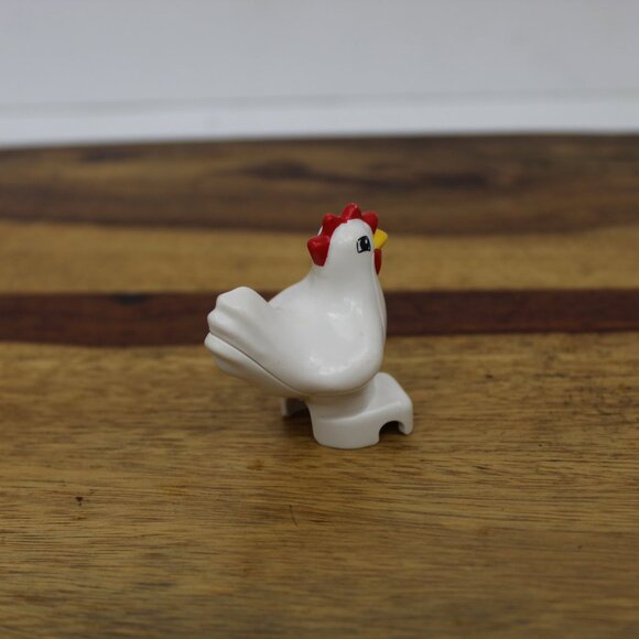 Lego Duplo Construction, Firefighter Excavator Operator & Chicken Figurine - Picture 12 of 13